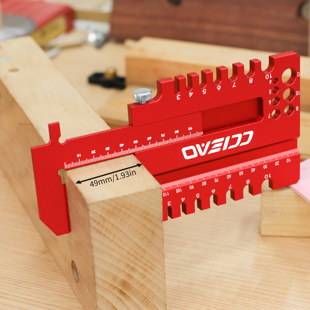 Woodworking Project - Woodworking Multi-Function Measuring Ruler, Aluminum Alloy