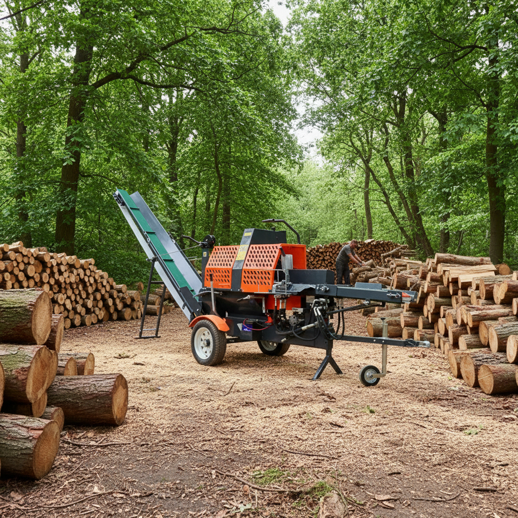 Woodworking Machinery - Firewood Processor Forestry Machinery Holzspalter Woodworking