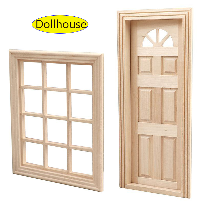 Woodworking Veneer - 1 Set Furniture Accessories 1/12 Wooden