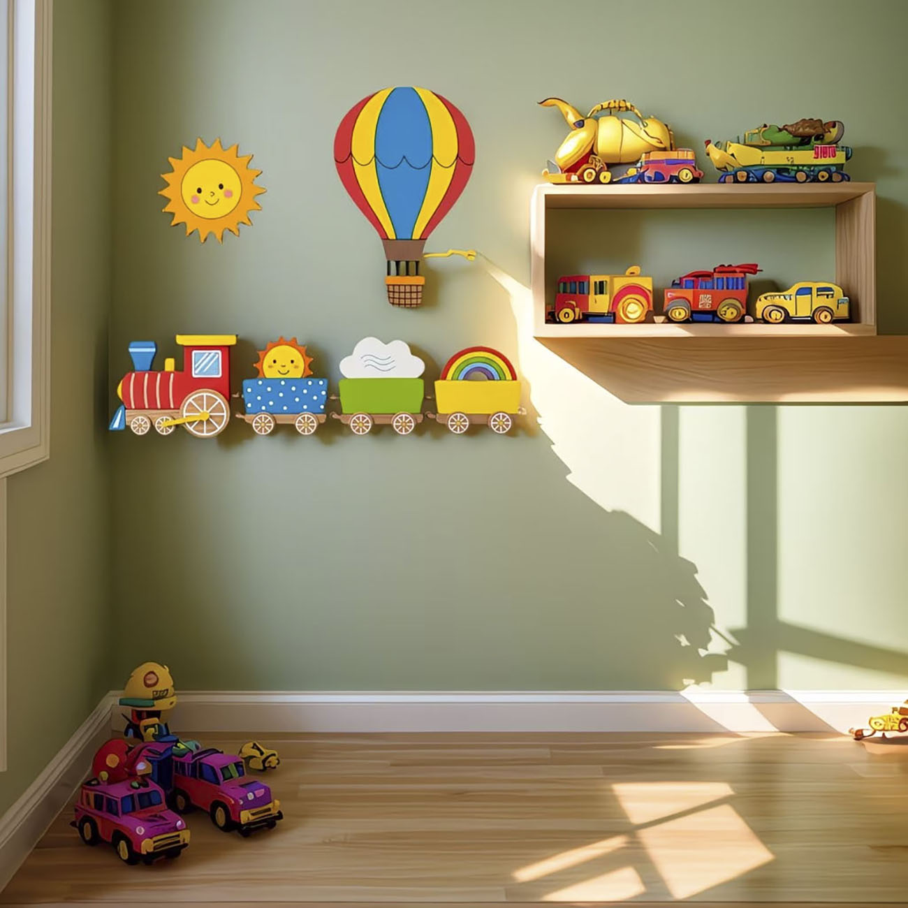 6Pcs Wooden Kids Wall Decor Se - Woodworking Veneer 리뷰 및 가격