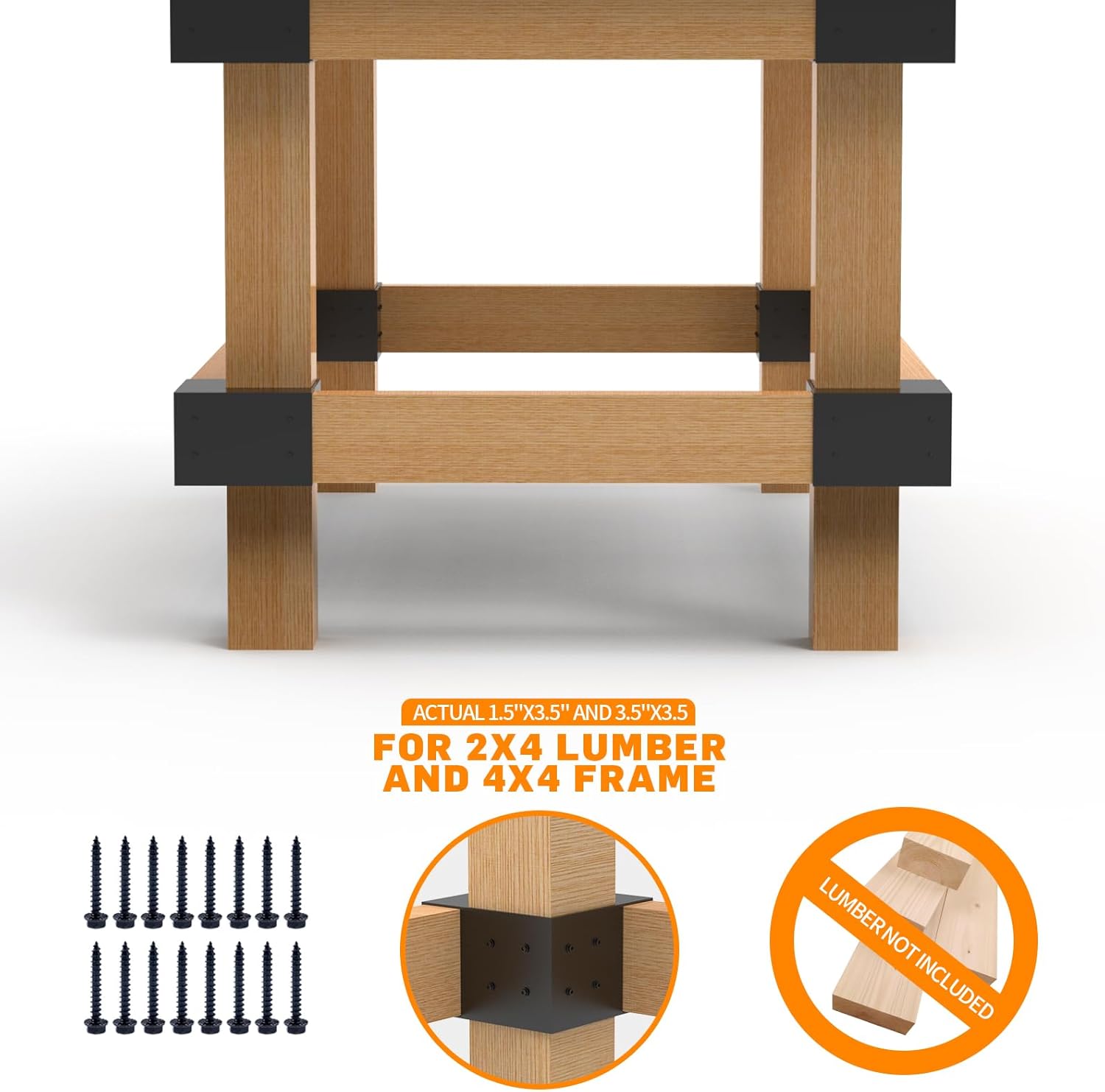 Steel 3 Way Bracket Kit Workbe - Lumber Woodworking 리뷰 및 가격