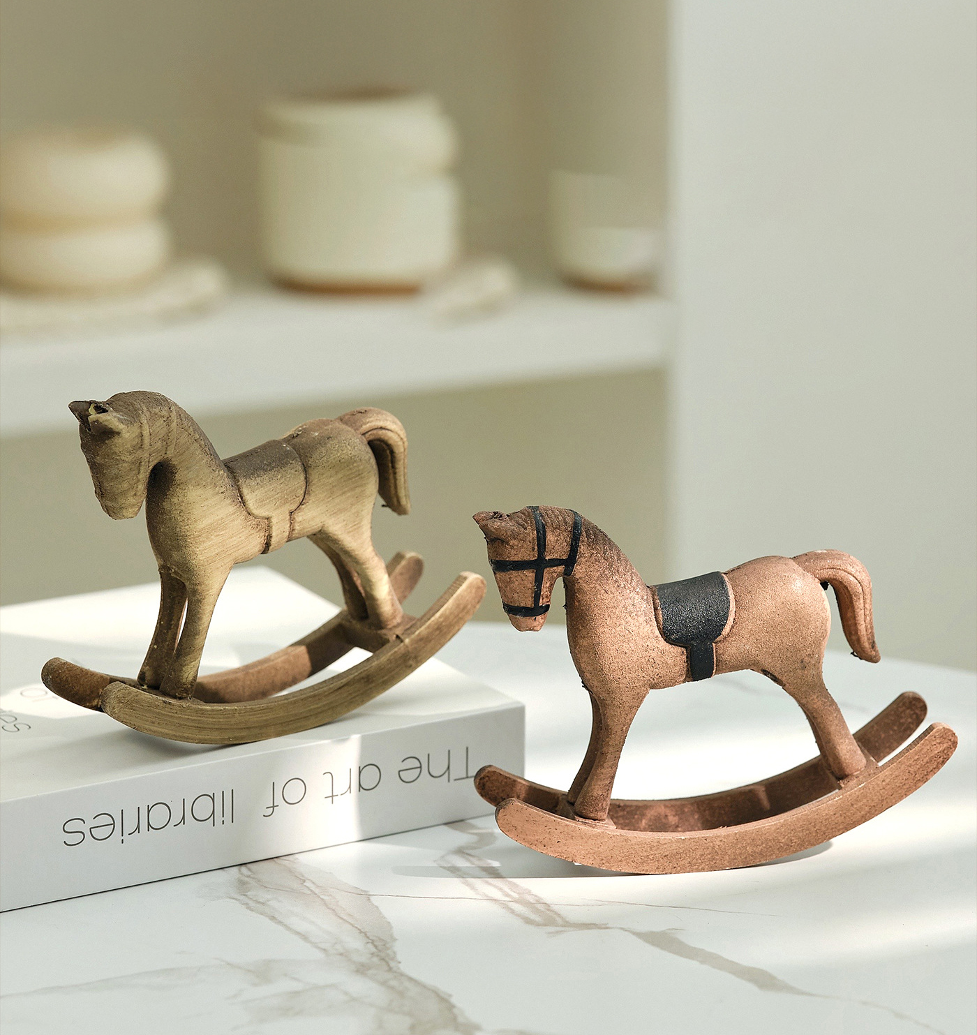 Nordic Retro Wooden Rocking Ho - Woodworking Horse 리뷰 및 가격