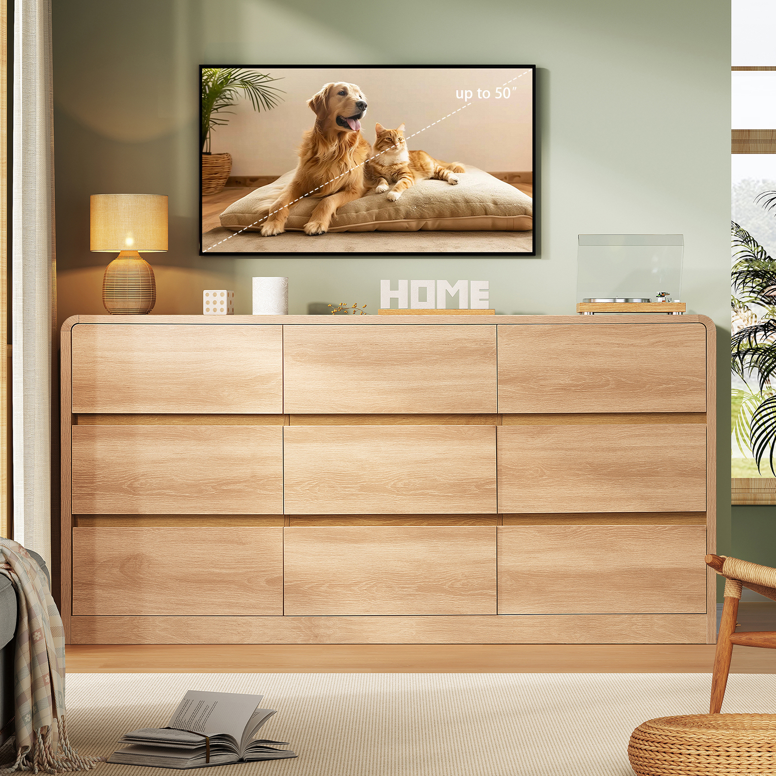 9 Drawer Dresser for Bedroom,  - Woodworking Veneer 리뷰 및 가격