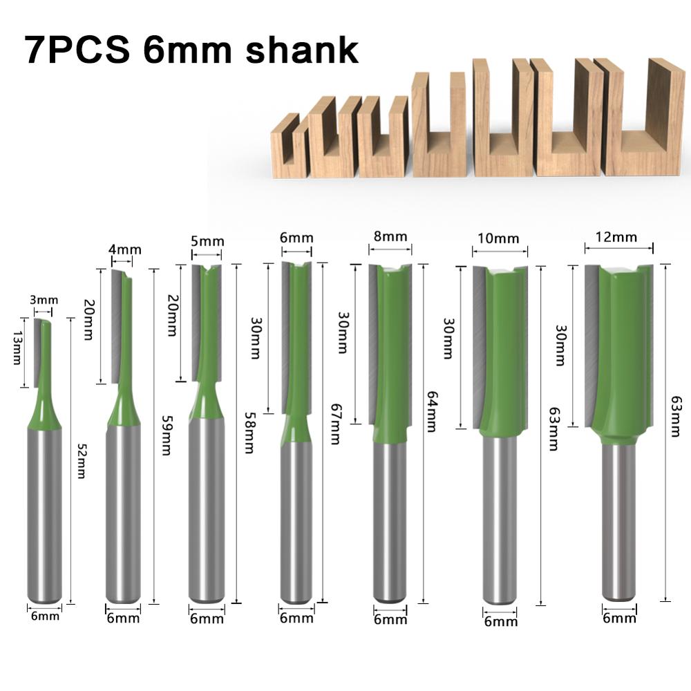 1-7pcs 6mm 1/4 inch Shank Sing - Woodworking Nc 리뷰 및 가격