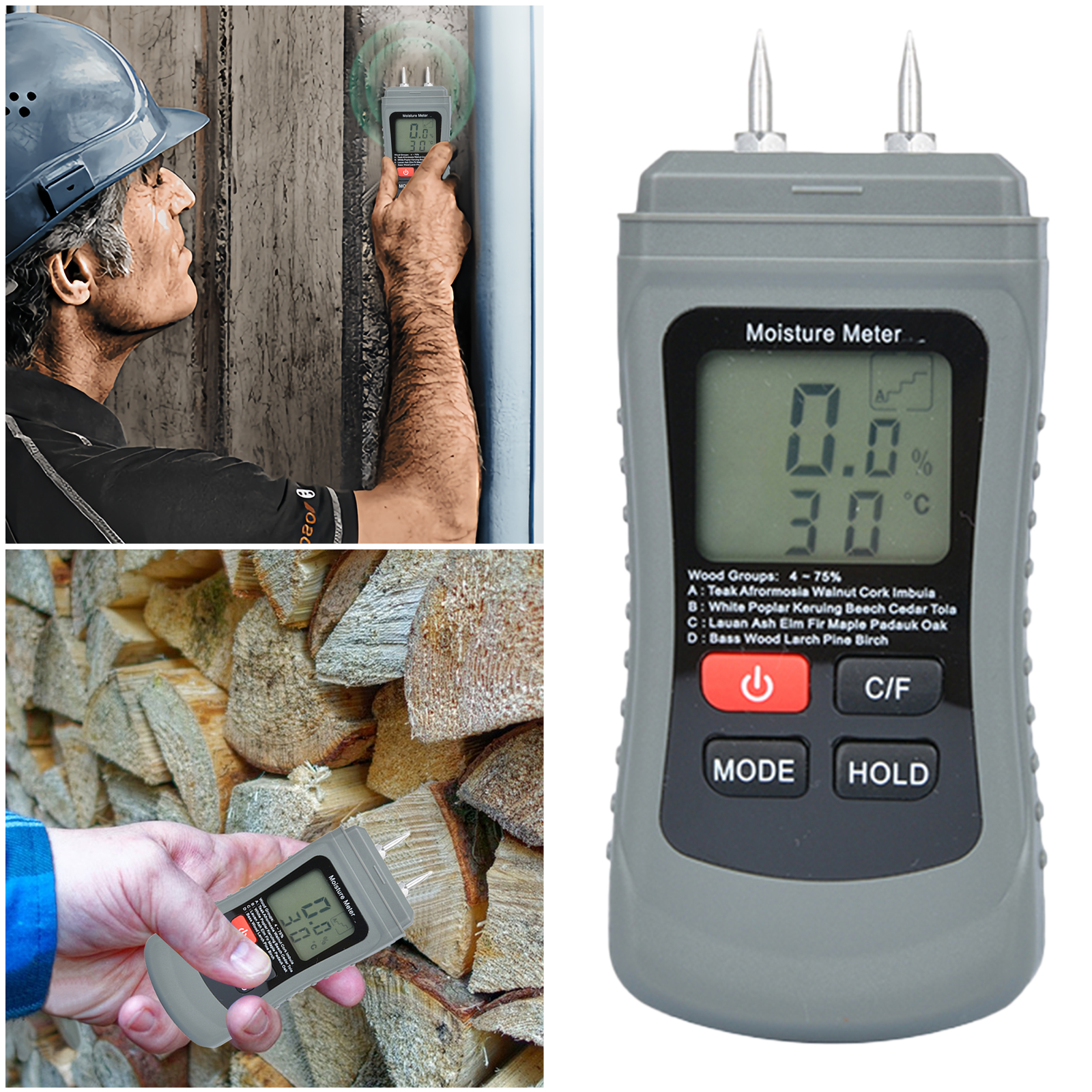 Wood Digital Humidity Content  - Lumber Woodworking 리뷰 및 가격