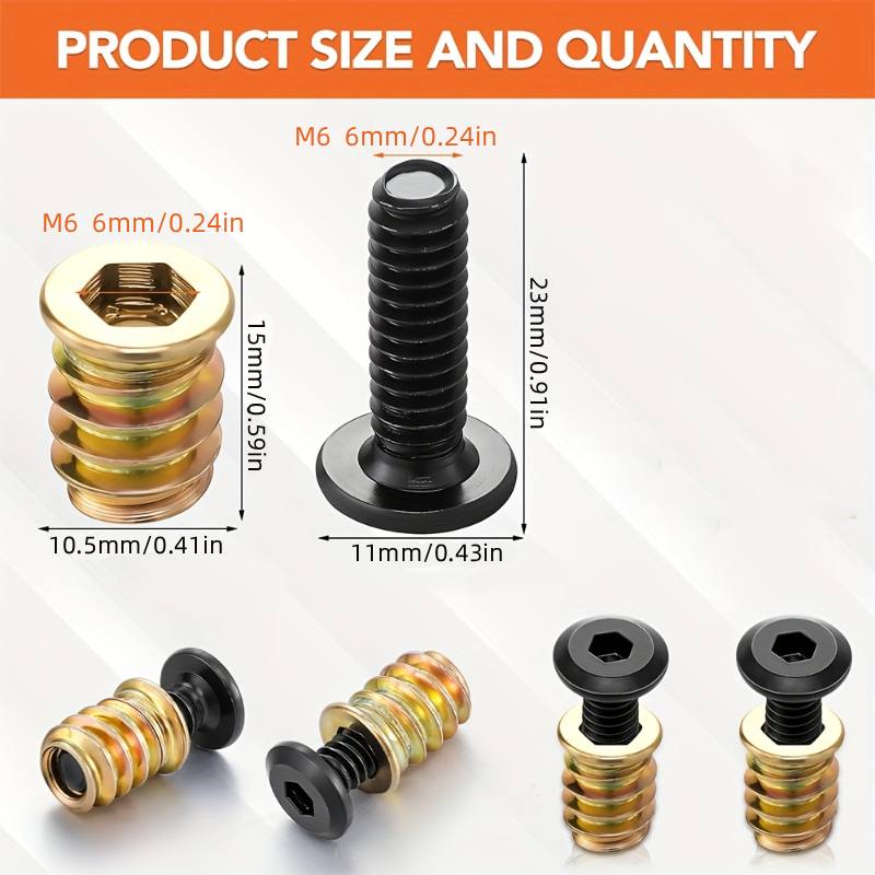 10PCS Nut Threaded Inserts Com - Woodworking Tool Stores 리뷰 및 가격