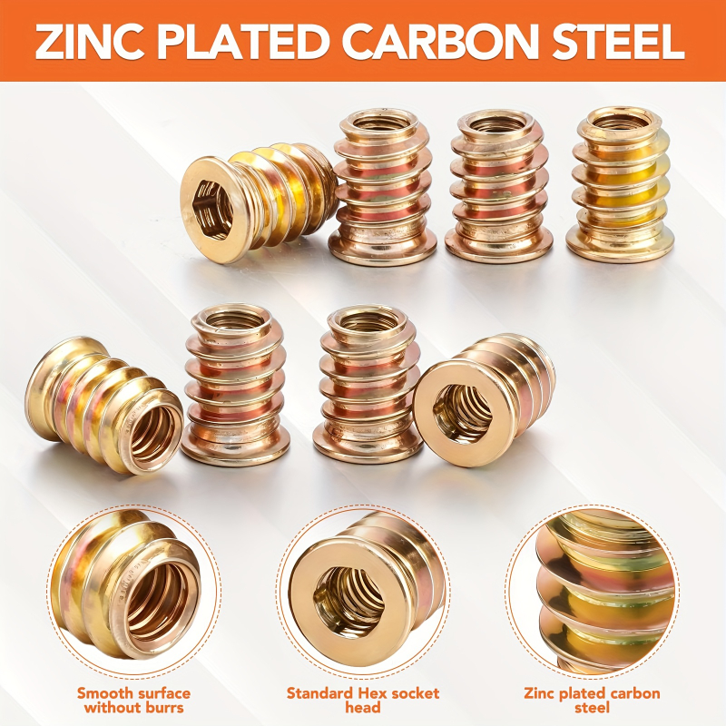 10PCS Nut Threaded Inserts Com - Woodworking Tool Stores 리뷰 및 가격