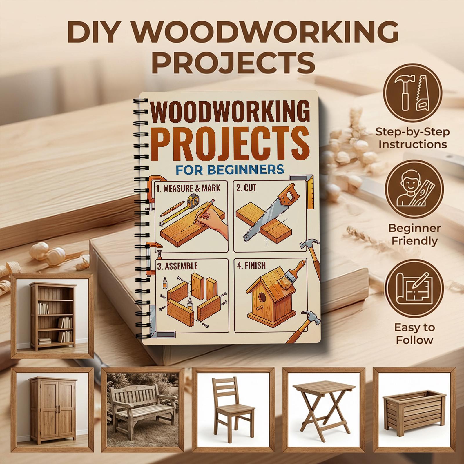 Woodworking Book for Beginners - Woodworking Project 리뷰 및 가격