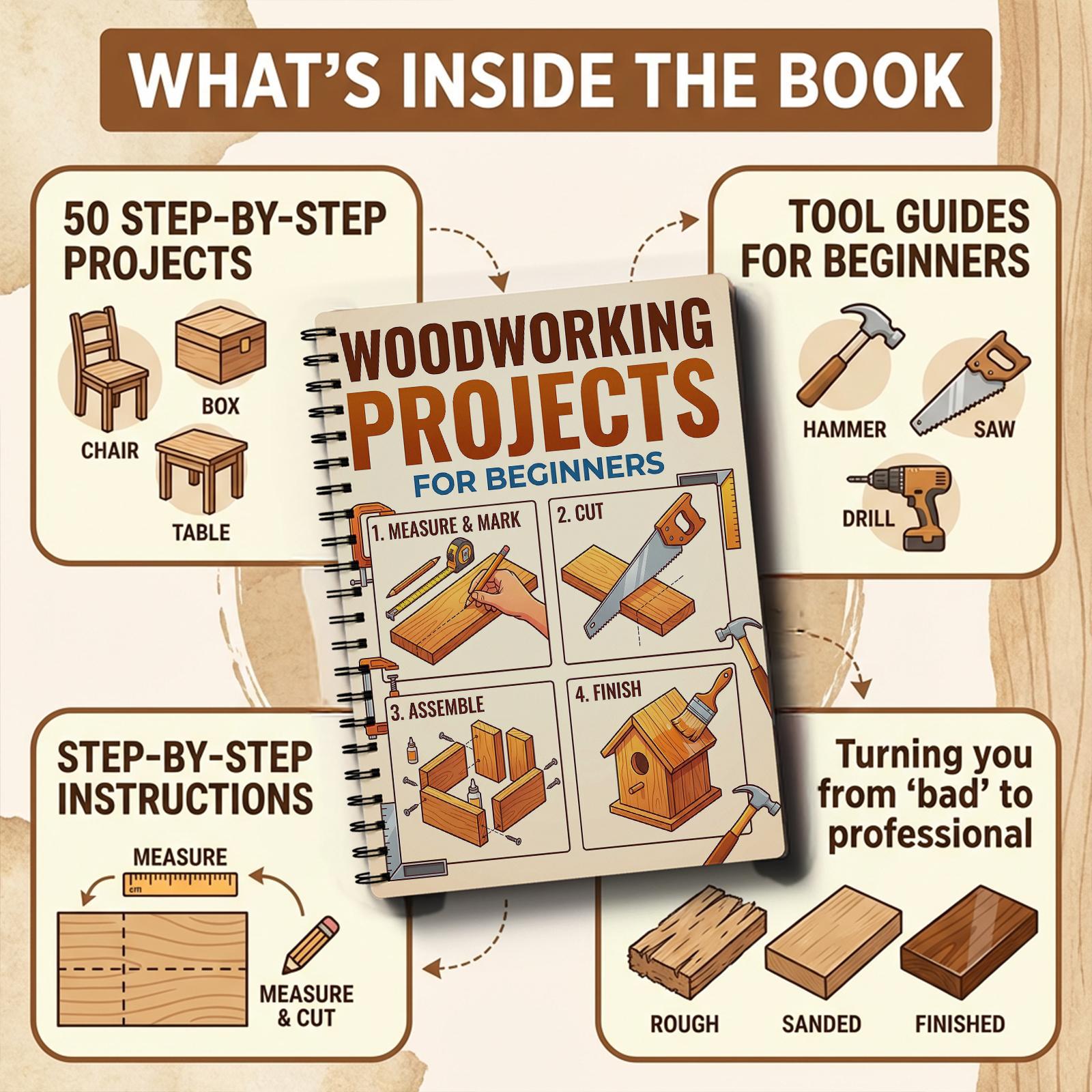 Woodworking Book for Beginners - Woodworking Project 리뷰 및 가격