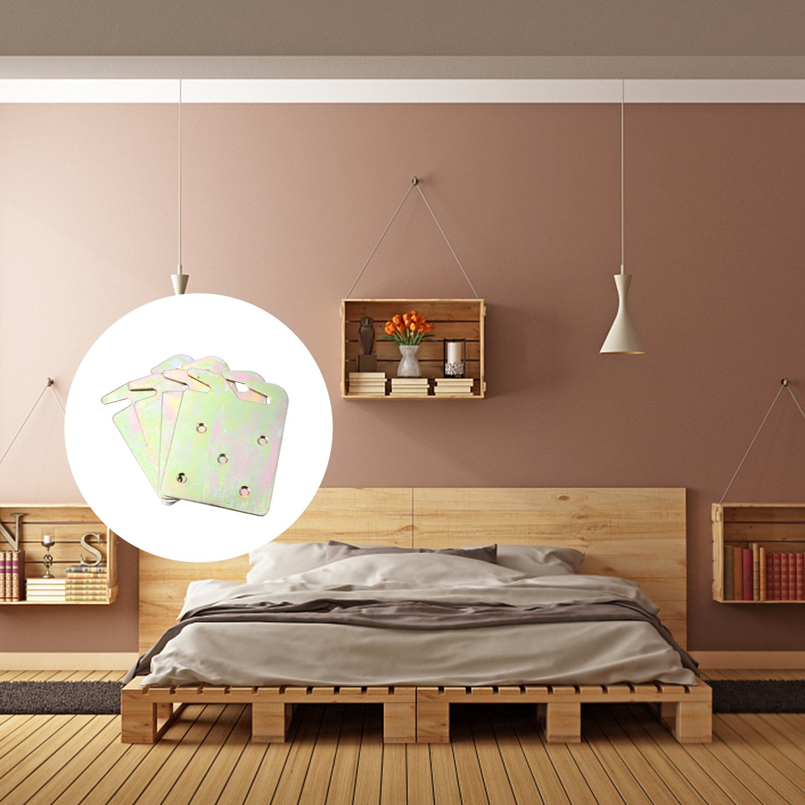 4Pcs Rustproof Bed Rail Hook S - Woodworking Terms 리뷰 및 가격
